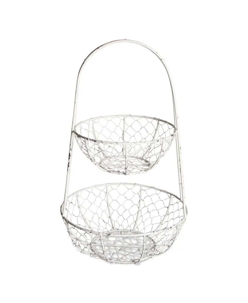 Design Imports Chicken Wire Tiered Stand