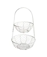 Design Imports Chicken Wire Tiered Stand