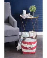 Design Imports Striped Rectangle Storage Bin