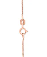 Lali Jewels Aquamarine (1-1/16 ct. t.w.) & Diamond Accent 18" Pendant Necklace in 14k Rose Gold