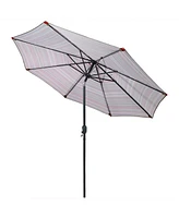 9 ft Striped Patio Umbrella