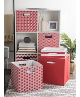 Design Imports Polyester Cube Solid Square