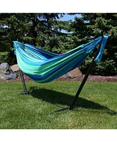 Double Brazilian Hammock with Stand and Carrying Case
