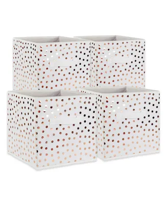 Design Imports Non-woven Polyester Cube Small Dots Set of