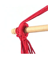 Hanging Rope Hammock Double Cushion Hanging Chair Swing for Backyard and Patio - 265 lb Weight Capacity - Sunset - 2-Pack
