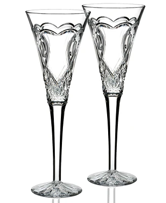 Waterford Gifts, Wedding Collection Toasting Flutes, Set Of 2