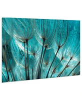 Empire Art Direct Dandelion Frameless Free Floating Tempered Art Glass Wall Art by Ead Art Coop, 32" x 48" x 0.2"