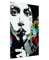 Empire Art Direct Secrets Frameless Free Floating Tempered Glass Panel Graphic Wall Art, 48" x 32" x 0.2"