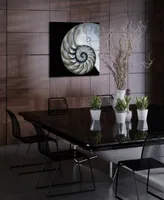 Empire Art Direct Pearly Nautilus Frameless Free Floating Tempered Glass Panel Graphic Wall Art, 36" x 36" x 0.2"