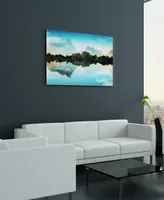 Empire Art Direct Quiet Waters Frameless Free Floating Tempered Glass Panel Graphic Wall Art, 32" x 48" x 0.2"