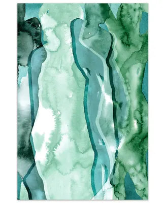Empire Art Direct Water Women I Frameless Free Floating Tempered Art Glass Wall Art by Ead Art Coop, 48" x 32" x 0.2"