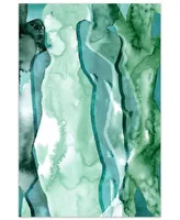 Empire Art Direct Water Women I Frameless Free Floating Tempered Art Glass Wall Art by Ead Art Coop, 48" x 32" x 0.2"