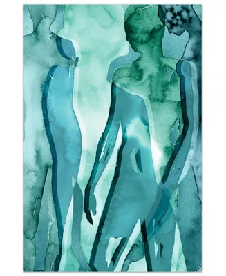 Empire Art Direct Water Women I Frameless Free Floating Tempered Art Glass Wall Art by Ead Art Coop