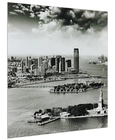 Empire Art Direct New York Skyline A B Frameless Free Floating Tempered Glass Panel Graphic Wall Art, 36" x 36" x 0.2"