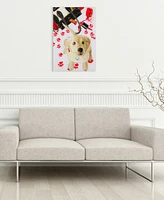 Empire Art Direct Oh Oh Again Frameless Free Floating Tempered Glass Panel Graphic Dog Wall Art, 24" x 16" x 0.2"
