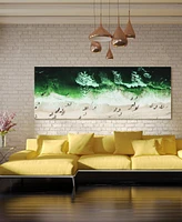 Empire Art Direct High Tide Frameless Free Floating Tempered Glass Panel Graphic Wall Art, 24" x 63" x 0.2"