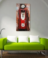 Empire Art Direct Gas Pump Mixed Media Iron Hand Painted Dimensional Wall Art, 48" x 24" x 2.8"