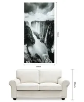 Empire Art Direct The Falls Frameless Free Floating Tempered Art Glass Wall Art by Ead Art Coop, 72" x 36" x 0.2"