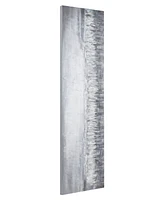 Empire Art Direct Silver Dust Textured Metallic Hand Painted Wall Art by Martin Edwards, 20" x 72" x 1.5"