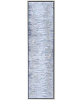 Empire Art Direct Gray Field Textured Metallic Hand Painted Wall Art by Martin Edwards, 20" x 72" x 1.5"