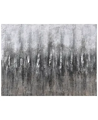 Empire Art Direct Gray Frequency Textured Metallic Hand Painted Wall Art by Martin Edwards, 30" x 40" x 1.5"