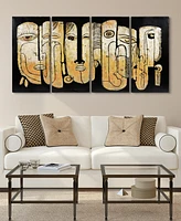 Empire Art Direct Totem poles Mixed Media Iron Hand Painted Dimensional Wall Art, 32" x 16" x 1.6"