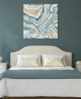 Empire Art Direct Agate Abstract I Frameless Free Floating Tempered Art Glass Abstract Wall Art by Ead Art Coop, 38" x 38" x 0.2"