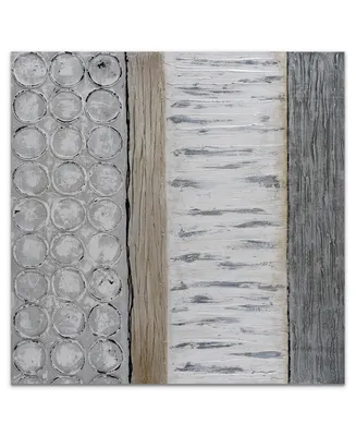 Empire Art Direct Peaceful gray Textured Metallic Hand Painted Wall Art by Martin Edwards, 48" x 48" x 2"