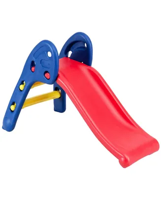 Costway 2 Step Children Folding Slide Plastic Fun Toy Up-down Suitable for Kids