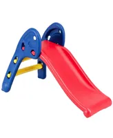 Costway 2 Step Children Folding Slide Plastic Fun Toy Up-down Suitable for Kids