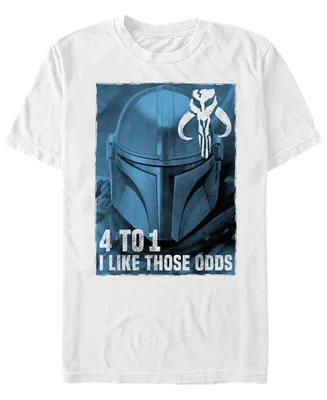 Fifth Sun Star Wars The Mandalorian I Like Those Odds Short Sleeve Men's T-shirt