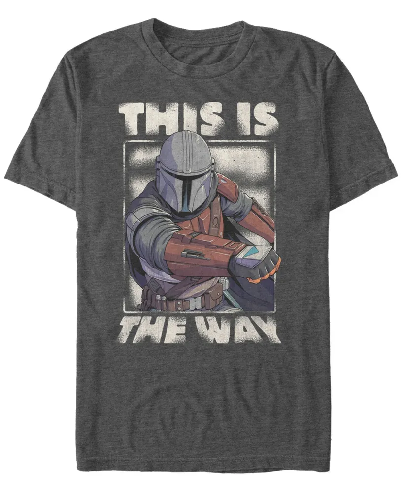 Fifth Sun Men's Star Wars The Mandalorian This Is Way Portrait Short Sleeve T-shirt