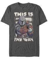 Fifth Sun Men's Star Wars The Mandalorian This Is Way Portrait Short Sleeve T-shirt