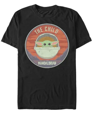 Fifth Sun Star Wars The Mandalorian Child Bassinet Badge Short Sleeve Men's T-shirt