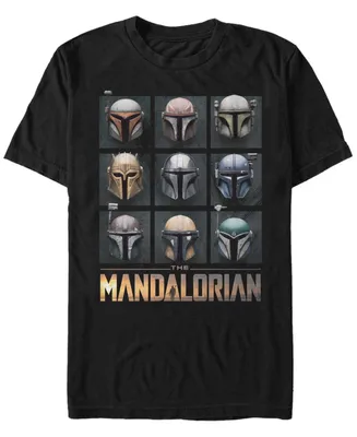 Fifth Sun Men's Mando Helmet Boxup Short Sleeve Crew T-shirt