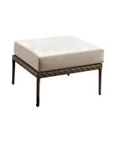 Furniture of America Verrier Box Cushion Ottoman