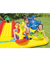 Intex 100" x 77" Inflatable Ocean Play Center Kids Backyard Kiddie Pool & Games