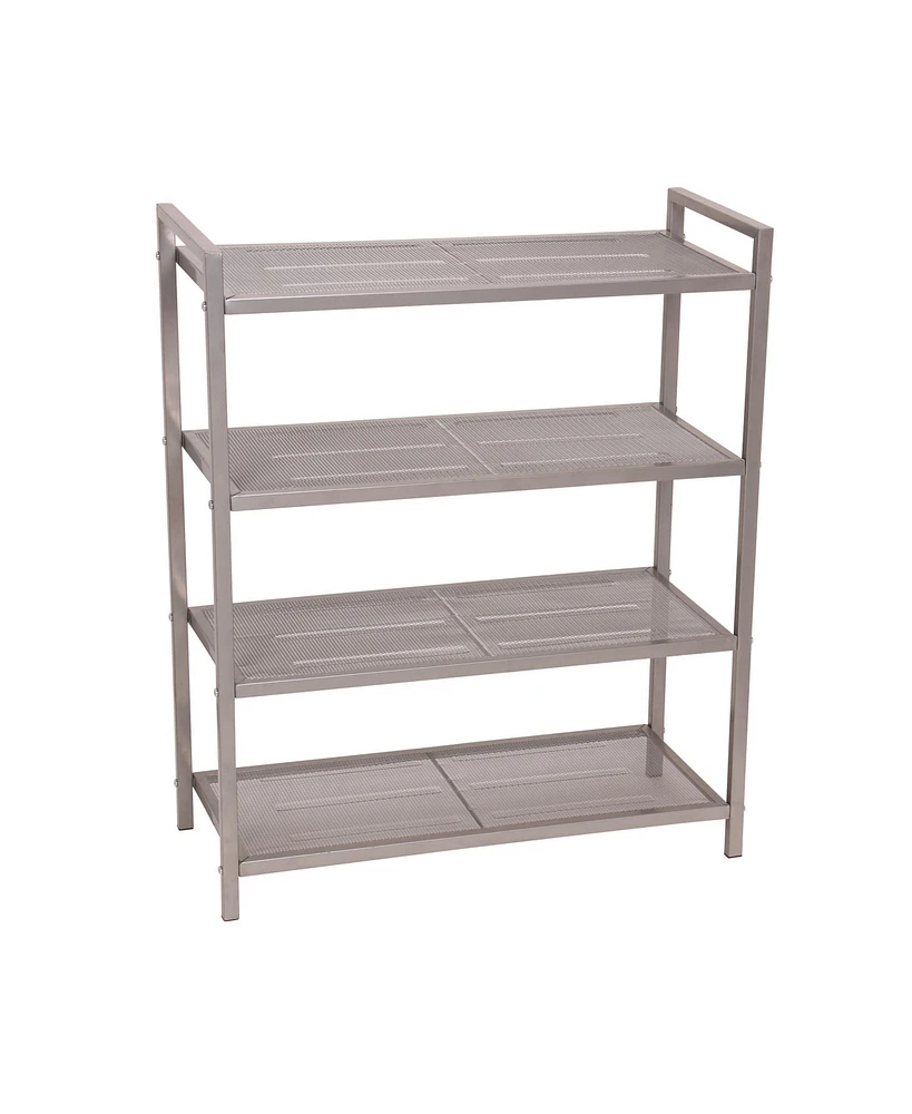 Household Essentials 4-Tier Mesh Shoe Rack