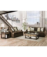 Furniture of America Korona Park Upholstered Loveseat