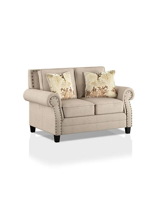 Furniture of America Lakemont Upholstered Loveseat