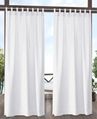Exclusive Home Curtains Biscayne Indoor - Outdoor Two Tone Textured Grommet Top Curtain Panel Pair, 54" x 108"