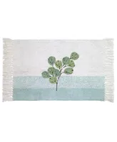 Avanti Ombre Leaves Botanical Cotton Bath Rug, 20" x 30"