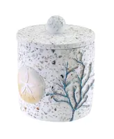 Avanti Coastal Terrazzo Stone Chips Resin Covered Jar