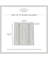 Exclusive Home Curtains Belgian Sheer Rod Pocket Tie Up Shade, 54" x 63"