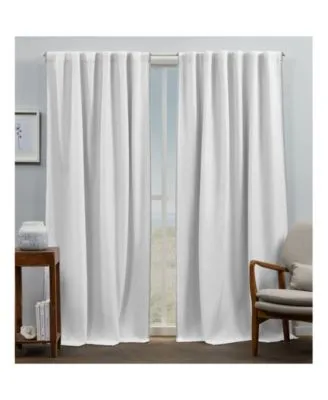 Exclusive Home Curtains Marabel Lined Blackout Hidden Tab Top Curtain Panel Pair Set Of 2