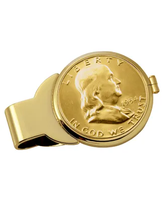 Men's American Coin Treasures Gold-Layered Silver Franklin Half Dollar Coin Money Clip