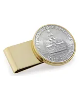 Men's American Coin Treasures Jfk Bicentennial Half Dollar Stainless Steel Coin Money Clip