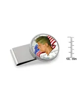 Men's American Coin Treasures Jfk Half Dollar Colorized American Flag Coin Money Clip