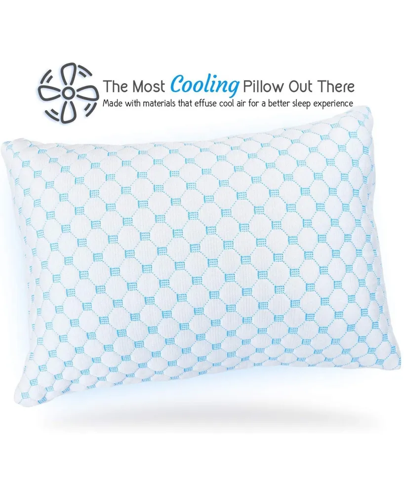 Nestl Heat and Moisture Reducing Ice Silk and Gel Infused Memory Foam Toddler Pillow - 2 pack