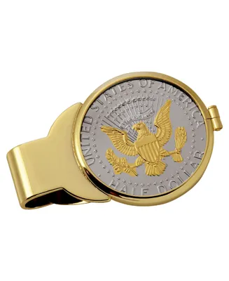 Men's American Coin Treasures Selectively Gold-Layered Presidential Seal Half Dollar Coin Money Clip